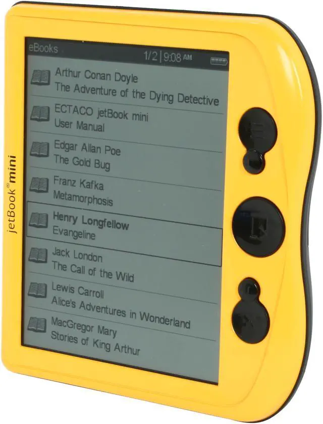 Alt view image 2 of 7 - ECTACO jetBook mini California Yellow