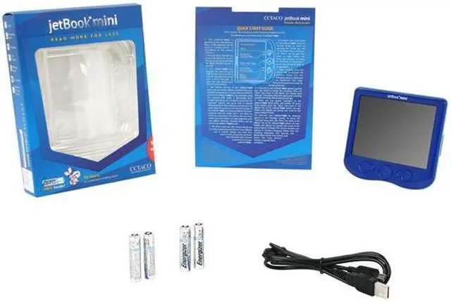 Alt view image 8 of 8 - Ectaco Jbm-Rbl Jetbook Mini Ebook Reader  Royal Blue