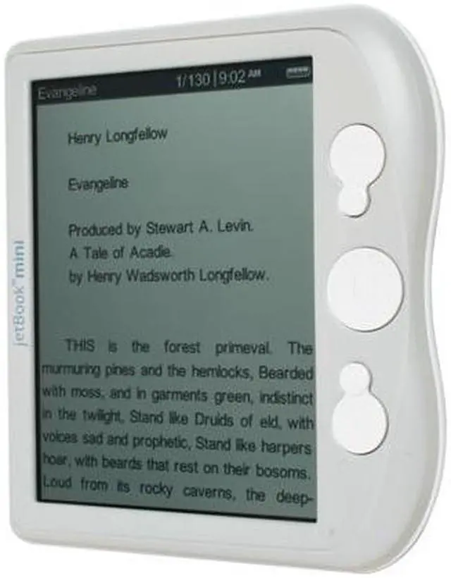 Alt view image 2 of 8 - Portable eBook Reader ECTACO jetBook mini Alaska Gray