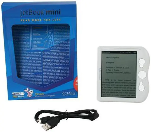 Alt view image 8 of 8 - Portable eBook Reader ECTACO jetBook mini Alaska Gray