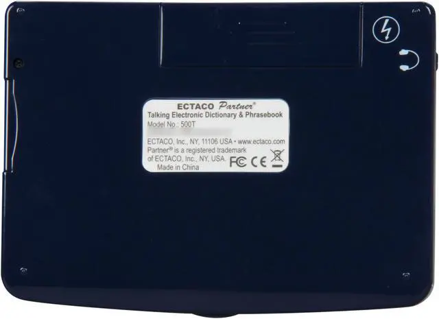 Alt view image 6 of 7 - ECTACO Partner E500T English-Spanish Talking Electronic Dictionary and Audio PhraseBook