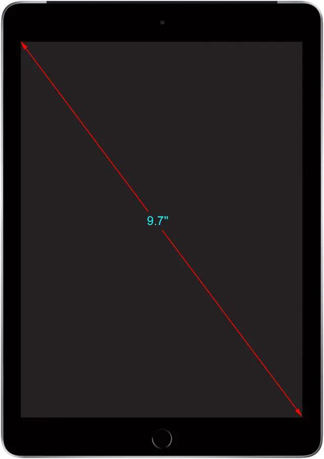 Alt view image 2 of 6 - Apple iPad 9.7" 2018 (6th Generation) 32 GB A1954 Wi-Fi + Cellular (Global) - Space Gray (Refurbished)