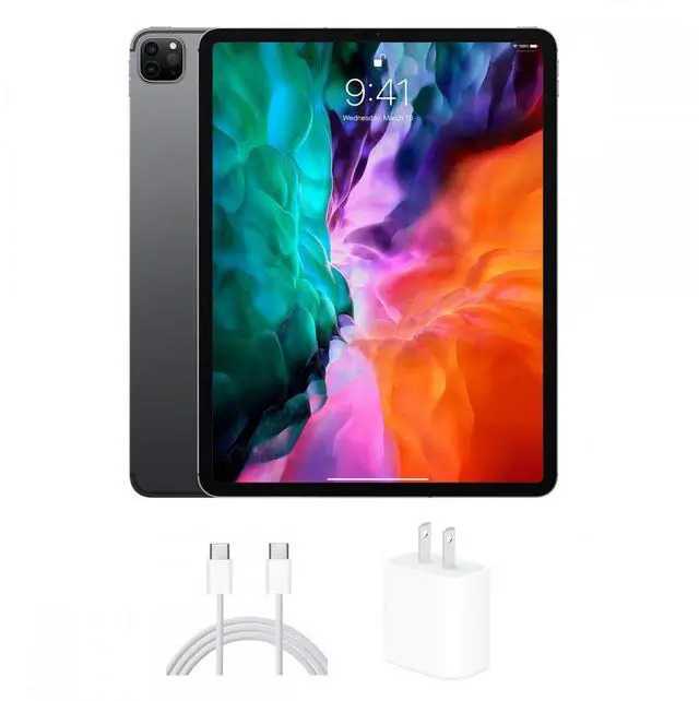 Main image of Apple iPad Pro 12.9 in 4th Gen (2020) Space Gray 256 GB Cellular and Wi-Fi - Refurbished