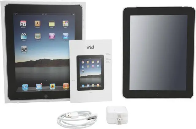 Alt view image 10 of 10 - iPad MC497LL/A with Wi-Fi Only 64GB - Black - (first generation)