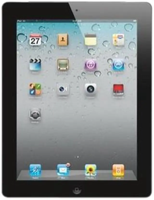 Main image of Apple iPad 2 9.7" 1024 x 768 with Wi-Fi + 3G for Verizon - Black iOS 4 installed (upgradeable to iOS 5)