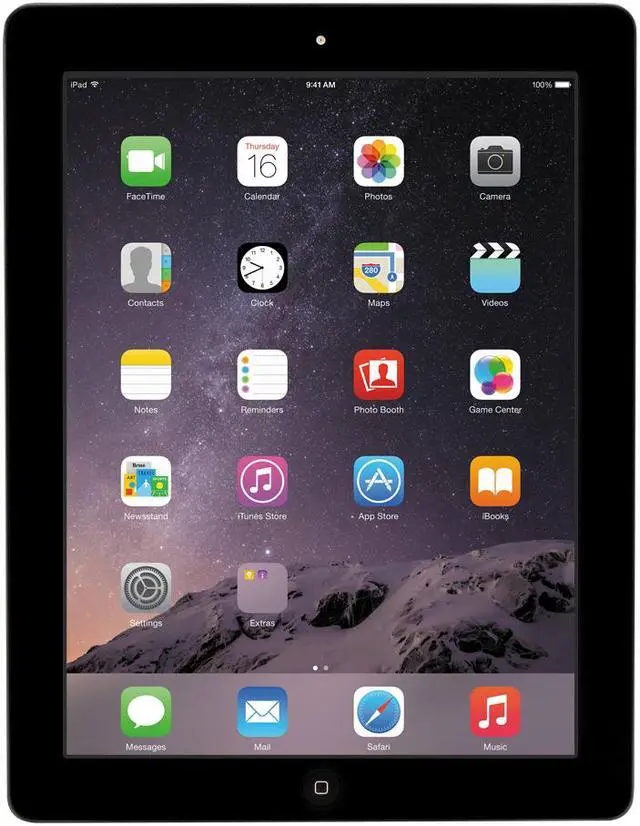 Main image of Apple ME392LL/A 9.7" 2048 x 1536 iPad with Retina Display, 128GB, Wi-Fi, Black iOS 6 Black
