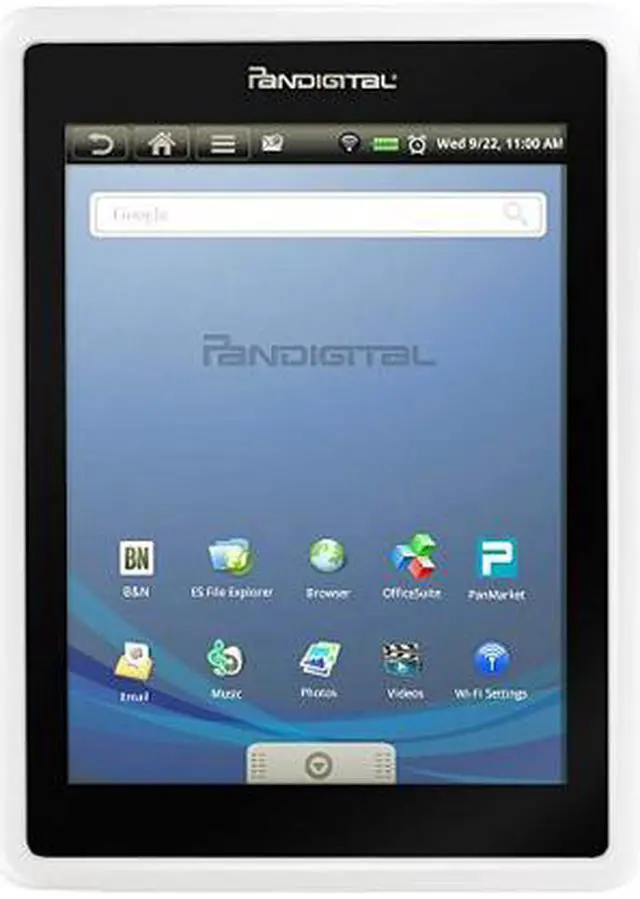 Alt view image 2 of 9 - Pandigital Android Multimedia Tablet & Color eReader RR7T10WWH7