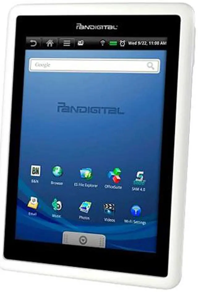 Main image of Pandigital Android Multimedia Tablet & Color eReader RR7T10WWH7
