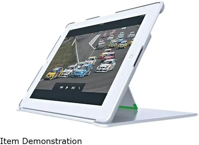 Main image of Leitz High-Gloss White Cover with Stand for iPad 2/3/4 632201