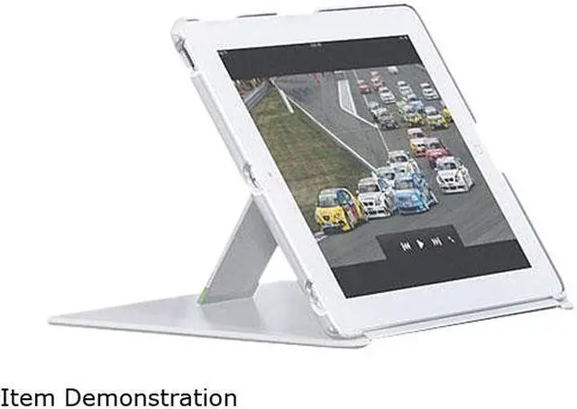 Alt view image 2 of 2 - Leitz High-Gloss White Cover with Stand for iPad 2/3/4 632201