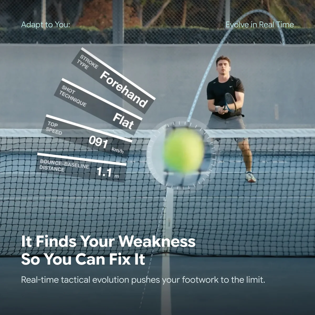 Alt view image 3 of 5 - Lumistar Tero Pro Gray PRO AI Tennis Training Partner - Tero Pro (Gray)