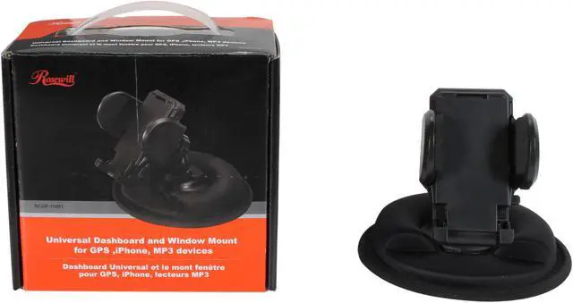 Alt view image 7 of 7 - Rosewill RCGP-11001 - Universal Dashboard & Window Mount for Cell Phones, iPhones, GPS, MP3 Players - Black