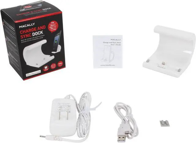 Alt view image 6 of 6 - Macally White Charge & Sync Dock for iphone 5, ipad4, ipad mini, ipod touch 5th gen, ipod nano 7th gen-charge and sync docking station