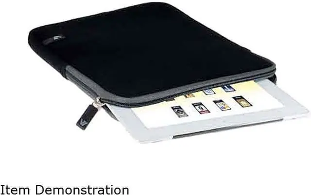Alt view image 4 of 4 - V7 Ultra Protective Sleeve for iPad or Tablet PC Model TD23BLK-GY-2N
