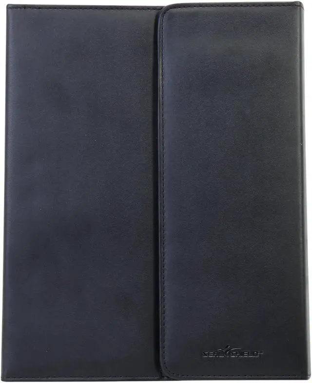 Alt view image 6 of 8 - Seal Shield Silver Blue Glow Wireless Keyboard with Luxury Case for iPad