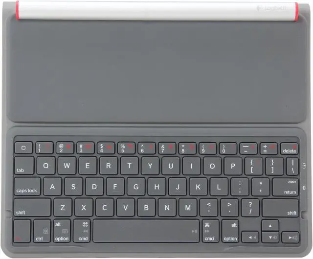 Alt view image 5 of 7 - Logitech Solar Powered Bluetooth Keyboard Folio for iPad 2 and iPad (3rd/4th generation) (920-003907)