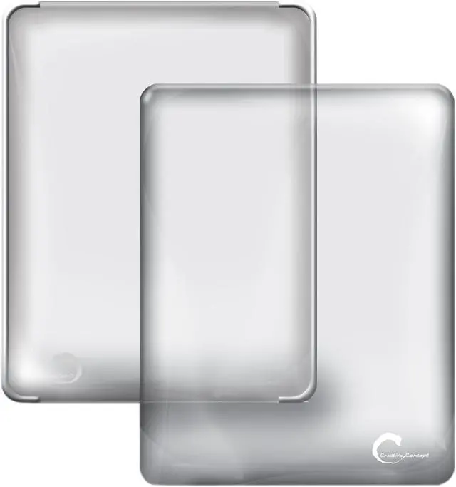 Alt view image 2 of 3 - Creative Concept DE6462 3-Pack Case For iPad (Black & Violet Red & Transparent)