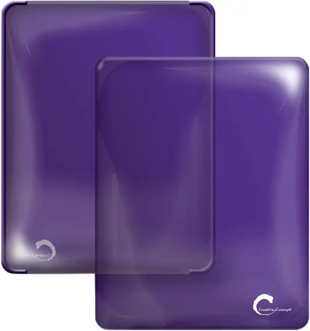 Alt view image 3 of 3 - Creative Concept DE6462 3-Pack Case For iPad (Black & Violet Red & Transparent)