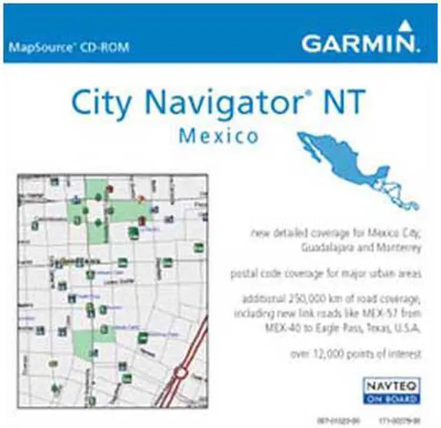 Alt view image 2 of 2 - GARMIN microSD data card, City Navigator Mexico NT