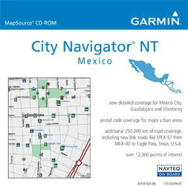Main image of GARMIN microSD data card, City Navigator Mexico NT