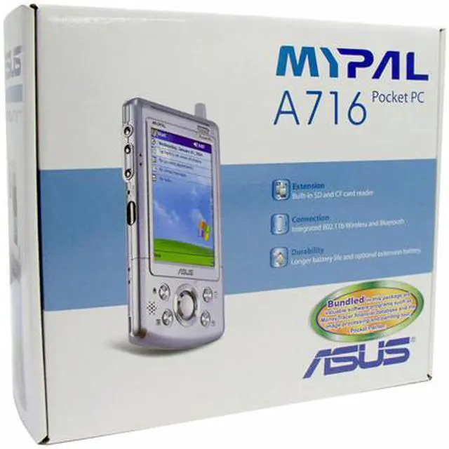 Alt view image 8 of 8 - ASUS A716 PDA Intel PXA255 400 MHz 240 x 320 TFT 3.5" IrDA Bluetooth WirelessLAN