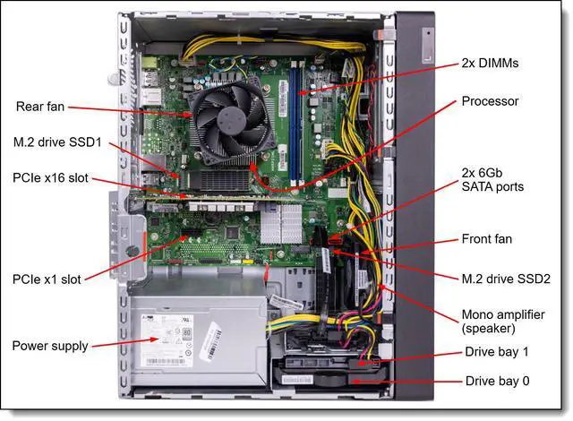 Alt view image 4 of 4 - Lenovo ThinkSystem ST45 V3 7DH51003NA Tower Server - 1 x AMD EPYC 4244P 3.80 GHz - 32 GB RAM - Serial ATA/600 Controller - AMD PRO-665 Chip - 1 Processor Support - 64 GB RAM Support - TruDDR5 - Gigabit Ethernet - 1 x SFF Bay(s) - OEM