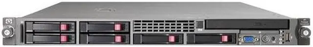 Main image of HP ProLiant DL360 G5 Rack Dual Xeon 5150 2.66 GHz 2GB DDR2 Servers 2 x Dual-Core Intel Xeon 5150 (2.66 GHz, 65 Watts, 1333 FSB) 2 GB (2 x 1 GB) PC2-5300 Fully Buffered DIMMs (DDR2-667) 416564-001