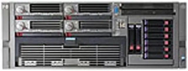 Main image of HP ProLiant DL580 G4 Rack Xeon 7120M 3.00 GHz 2 GB DDR2 Servers 1 x Dual-Core 64-bit Intel Xeon 7120M (3.00 GHz, 95 Watts, 800MHz FSB) 2 GB PC2-3200R registered ECC SDRAM 430810-001