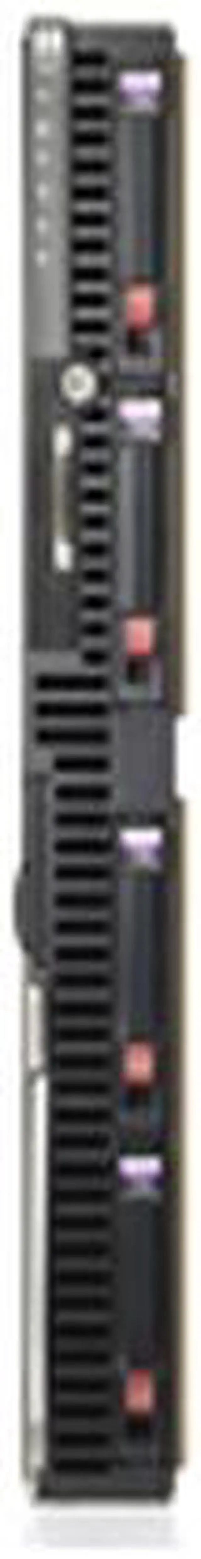 Main image of HP ProLiant BL480c Blade Xeon E5310 1.60 GHz 2 GB DDR2 Servers 1 x Quad-Core Intel Xeon E5310 (1.60 GHz, 1066 MHz FSB) 2 GB (2 x 1 GB) PC2-5300 Fully Buffered DIMMs running at 667 MHz 435460-B21