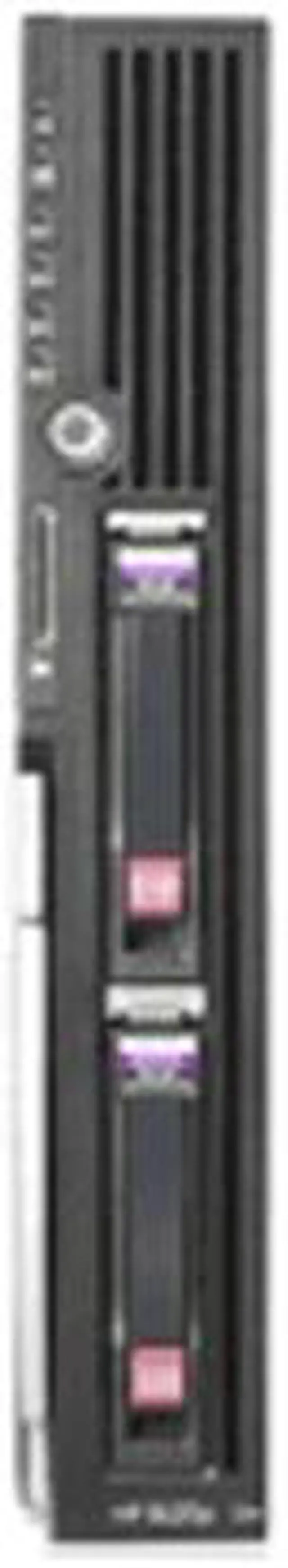 Main image of HP ProLiant BL20p G4 Blade Xeon X5340 2.33 GHz 2 GB DDR2 Servers 1 x Quad-Core Intel Xeon X5340 (2.33 GHz, 1333 FSB) 2GB PC2-5300 Fully Buffered DIMMs DDR2-667 (at 533MHz on processors with 1066 MHz FSB) 435552-B21