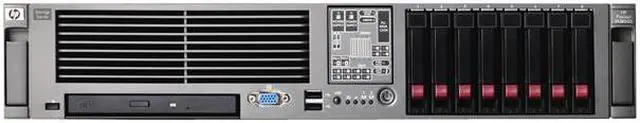 Main image of HP Smart Buy ProLiant DL380 G5 E5440 2.83GHz w/ 2GB (2*1GB) PC2-5300 ECC 1P Server (459584-005) (1) Quad Core Intel Xeon Processor E5440 Processor (2.83 GHz, 80 Watts, 1333 FSB) 2GB PC2-5300 DDR2 459584-005