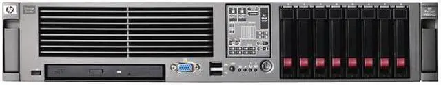 Main image of HP Rack ProLiant DL380 G5 E5420 2.50GHz Quad Core 2GB Base Rack Server Quad-Core Intel Xeon Processor E5420 (2.50 GHz, 1333MHz FSB, 80W) 2GB (2 x 1GB) PC2-5300 DDR2 458567-001