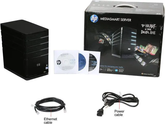Alt view image 7 of 7 - HP MediaSmart EX490, Windows Home Server w/ Intel Celeron 2.2 Ghz 2GB DDR2 1TB HDD installed (three open bay), 4 USB & 1 eSATA expansion ports , Mac Compatible, TiVO support