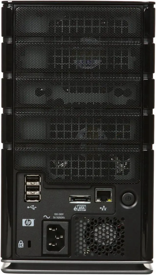 Alt view image 4 of 5 - HP MediaSmart EX495, Windows Home Server w/ Intel Pentium Dual Core 2.5 Ghz 64-bit 2GB DDR2 1.5TB HDD installed (three open bay), 4 USB & 1 eSATA expansion ports , Mac Compatible, TiVO support
