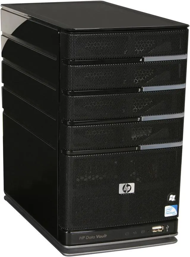 Alt view image 3 of 6 - HP StorageWorks X510 Data Vault Intel Pentium E5200 2.5 GHz 2GB DDR2 Memory 1TB HDD & Windows Home Server OS installed (Q2050A)