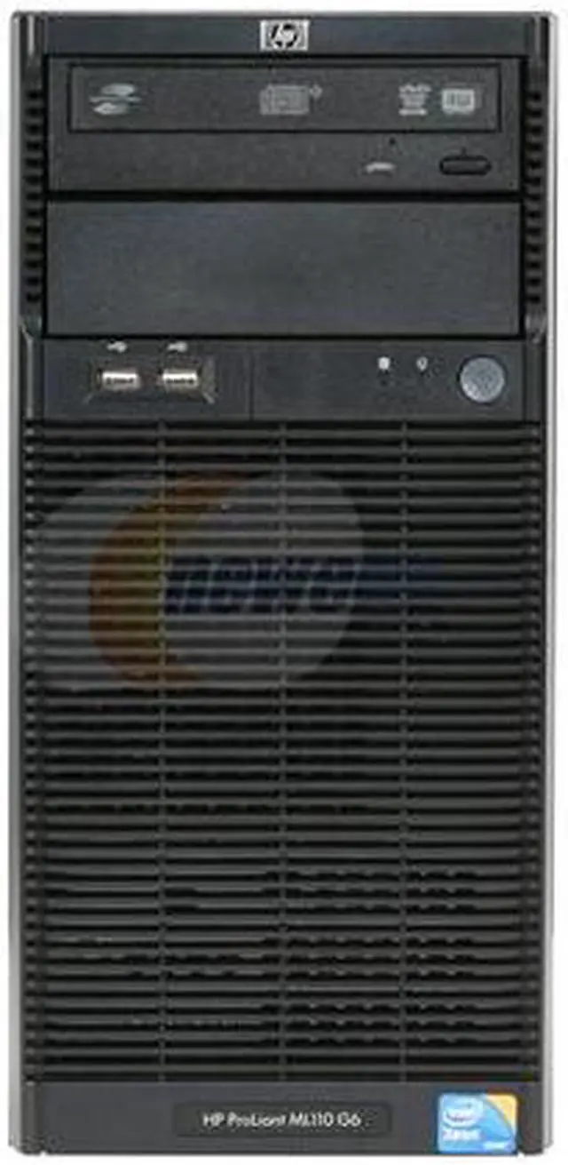Alt view image 2 of 9 - HP ProLiant ML110 G6 Tower Intel X3440 2.53GHz 2GB Memory w/ DVD ROM & 250GB HDD installed (578929-005) Intel Xeon X3440 (4 core, 2.53 GHz) 2GB DDR3 250GB Non-hot-plug LFF 578929-005