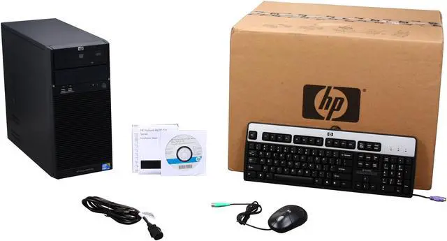 Alt view image 9 of 9 - HP ProLiant ML110 G6 Server System Intel Core i3-530 1GB Memory 160GB HDD 300W PS (597556-005)