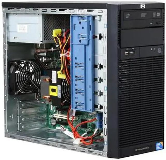 Alt view image 7 of 9 - HP ProLiant ML110 G6 Tower Server System Intel Core i3-540 (2 core, 3.06 GHz) 2GB DDR3 250GB LFF 597557-005