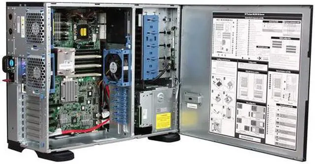 Alt view image 5 of 9 - HP ProLiant ML350 G6 Tower Server System Intel Xeon E5620 2.40GHz 4C/8T 4GB (2 x 2GB) DDR3 No Hard Drive 600425-005