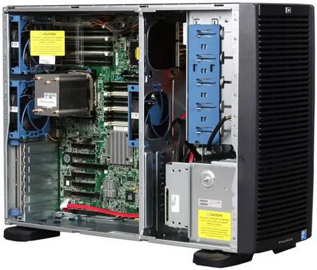 Alt view image 7 of 9 - HP ProLiant ML350 G6 Tower Server System Intel Xeon E5620 2.40GHz 4C/8T 4GB (2 x 2GB) DDR3 No Hard Drive 600425-005