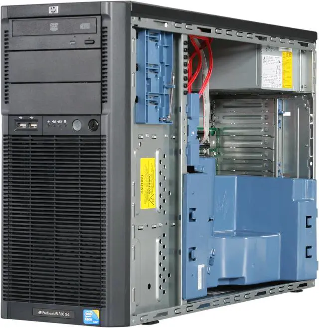 Alt view image 7 of 9 - HP ProLiant ML330 G6 Tower Server System Intel Xeon E5620 2.40GHz 6GB 600911-001