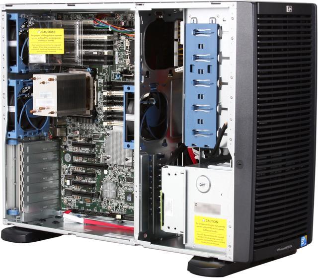 Alt view image 7 of 10 - HP ProLiant ML350 G6 Tower Server System Intel Xeon E5606 2.13GHz 4C/4T 4GB (1 x 4GB) DDR3 No Hard Drive 638180-001