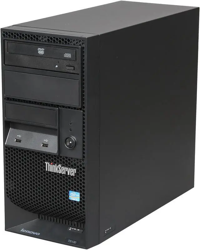 Alt view image 3 of 9 - Lenovo ThinkServer TS130 Tower Server System Intel Core i3-3220 3.3GHz 2C/4T 4GB No Hard Drive 1105B2U