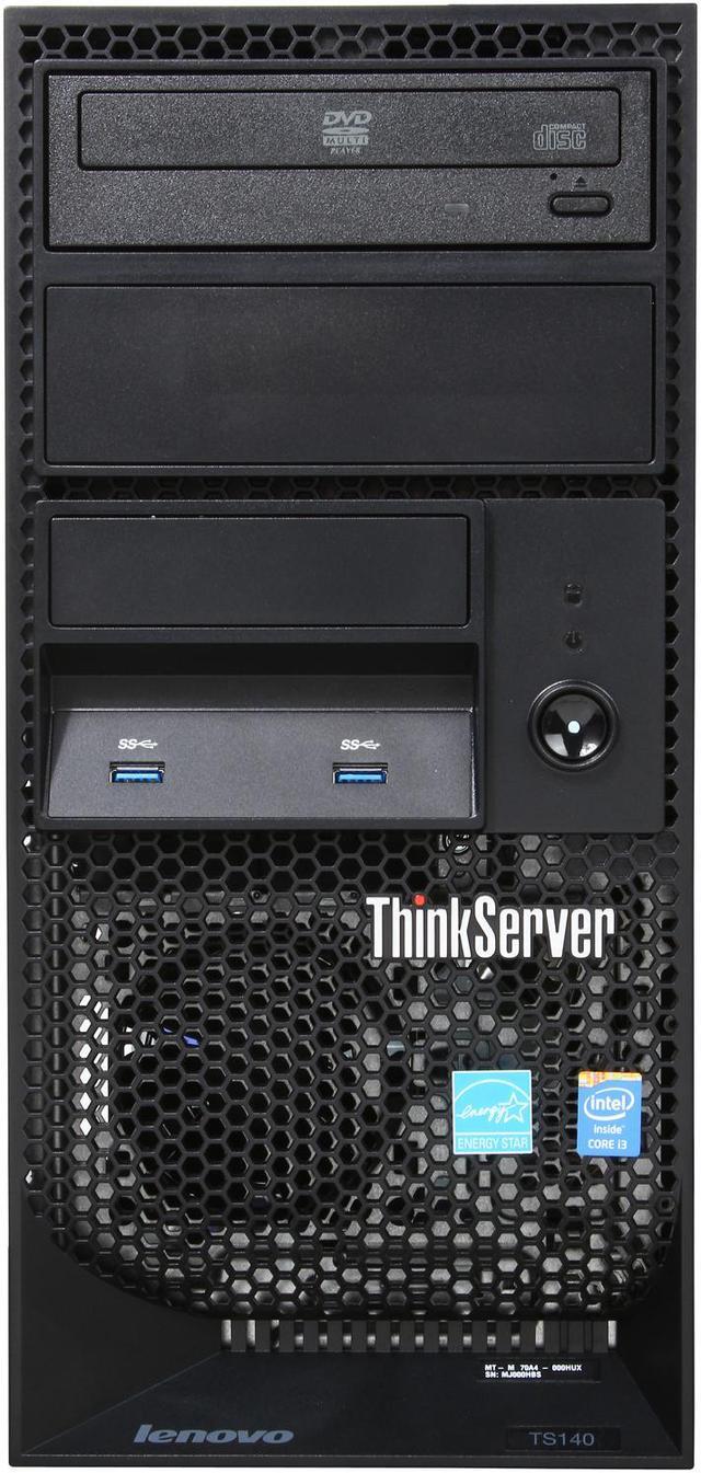 Lenovo ThinkServer TS140 Tower Server System Intel Core i3 Lenovo ThinkServer TS140 Tower Server System Intel Core i3