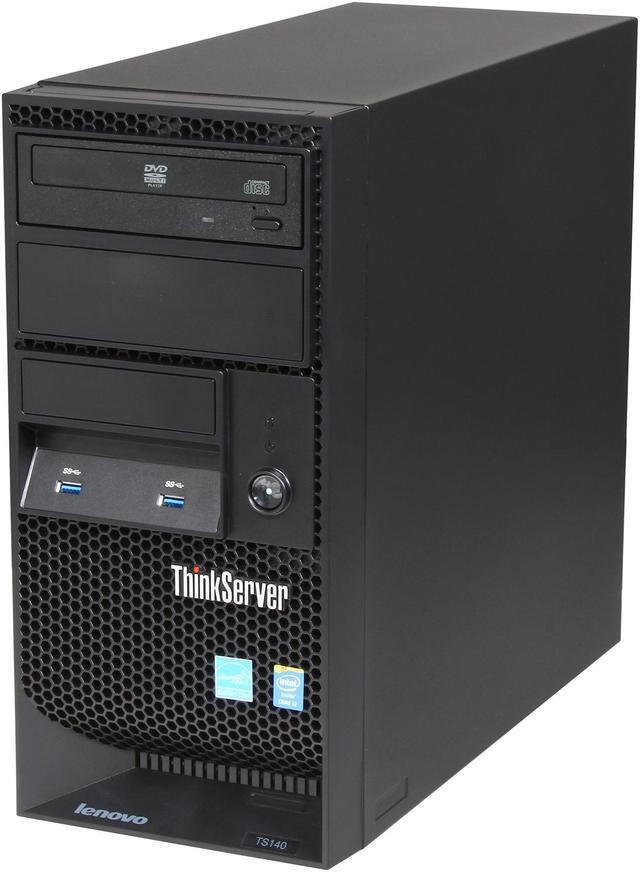Alt view image 3 of 9 - Lenovo ThinkServer TS140 Tower Server System Intel Core i3-4130 3.4 GHz 4GB 70A4000HUX