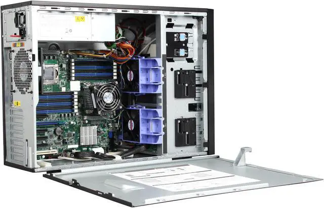 Alt view image 6 of 10 - Lenovo ThinkServer 70B7002KUX 5U Tower Server - Intel Xeon E5-2407 v2 2.40 GHz