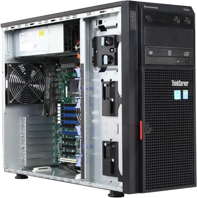 Alt view image 8 of 10 - Lenovo ThinkServer 70B7002KUX 5U Tower Server - Intel Xeon E5-2407 v2 2.40 GHz