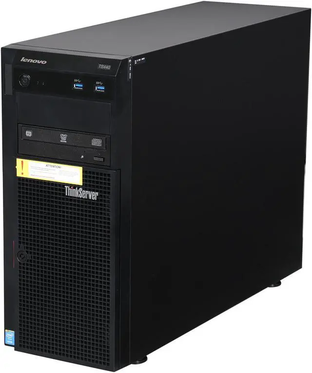 Alt view image 3 of 9 - Lenovo ThinkServer TS440 70AQ000XUX 5U Tower Server - 1 x Intel Xeon E3-1225 v3 3.20 GHz