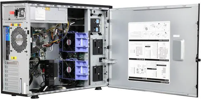 Alt view image 5 of 9 - Lenovo ThinkServer TS440 70AQ000XUX 5U Tower Server - 1 x Intel Xeon E3-1225 v3 3.20 GHz