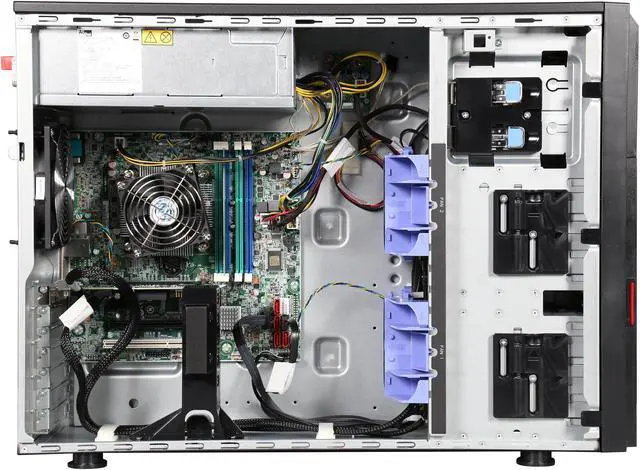 Alt view image 6 of 9 - Lenovo ThinkServer TS440 70AQ000XUX 5U Tower Server - 1 x Intel Xeon E3-1225 v3 3.20 GHz